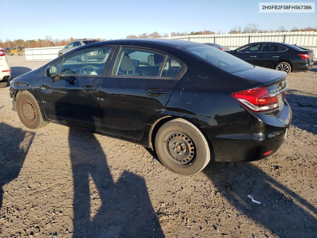 2HGFB2F58FH567386 2015 Honda Civic Lx
