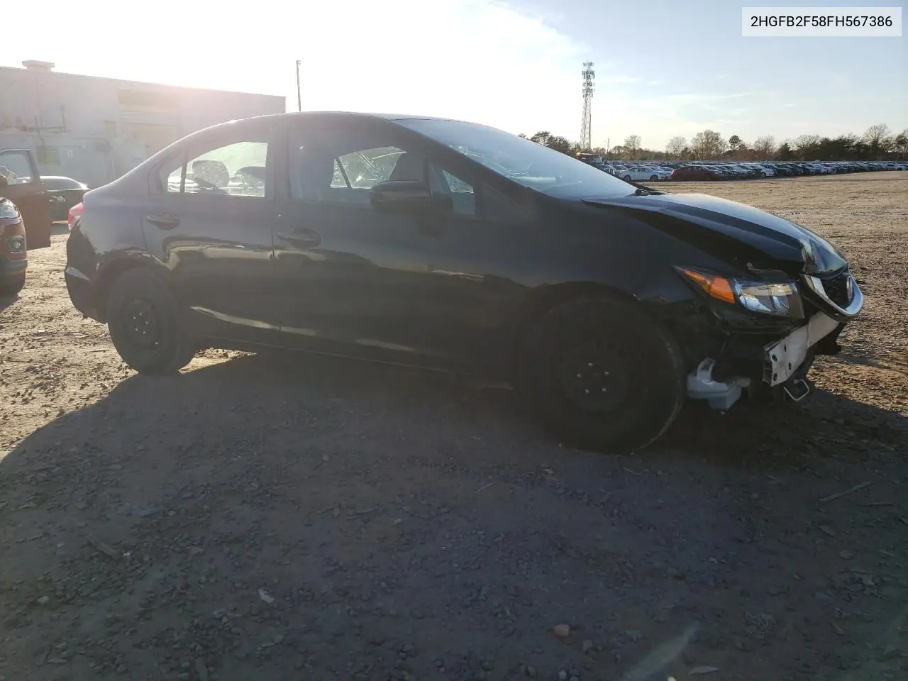 2HGFB2F58FH567386 2015 Honda Civic Lx