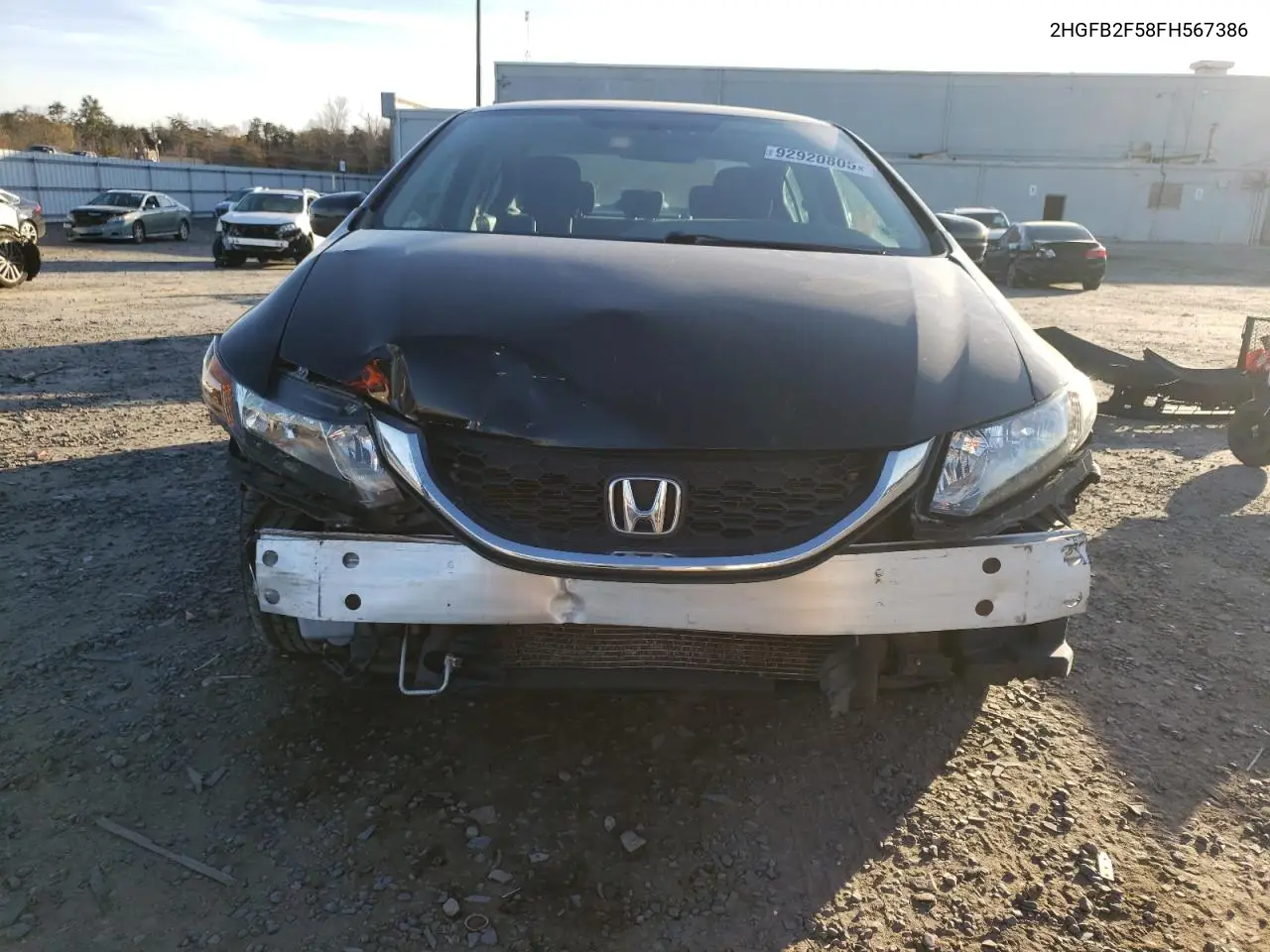2HGFB2F58FH567386 2015 Honda Civic Lx