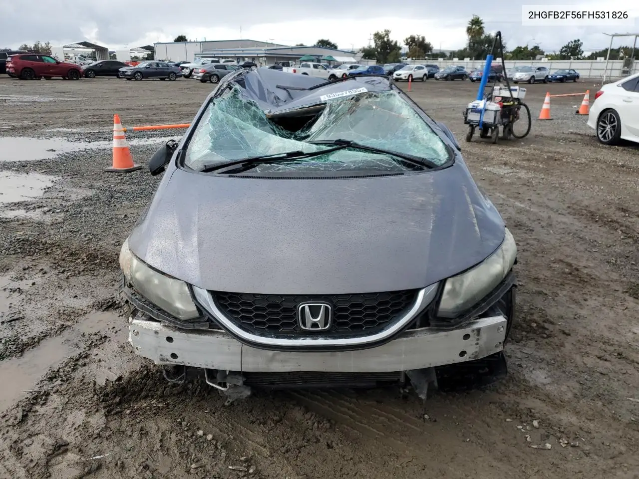 2HGFB2F56FH531826 2015 Honda Civic Lx
