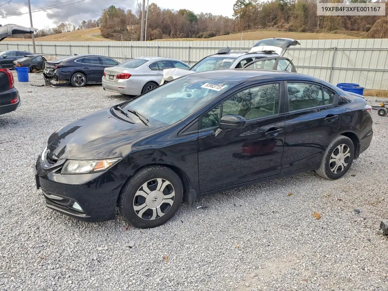 19XFB4F3XFE001167 2015 Honda Civic Hybrid L