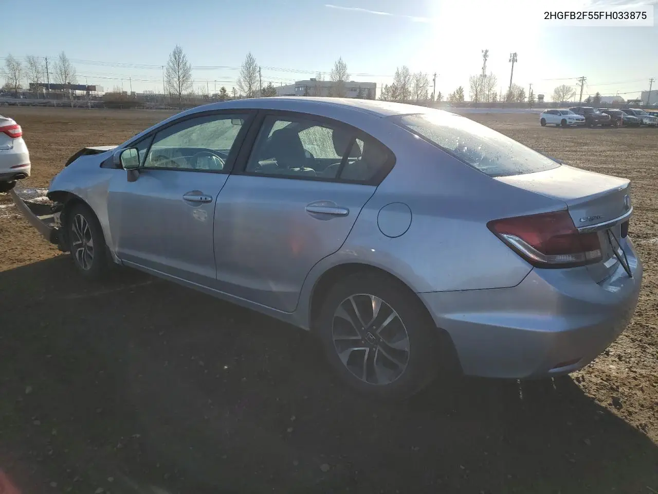 2HGFB2F55FH033875 2015 Honda Civic Lx