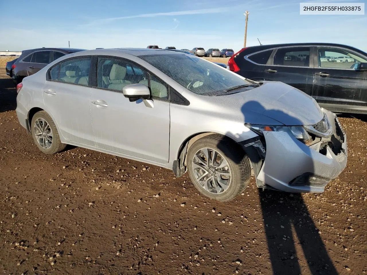 2HGFB2F55FH033875 2015 Honda Civic Lx