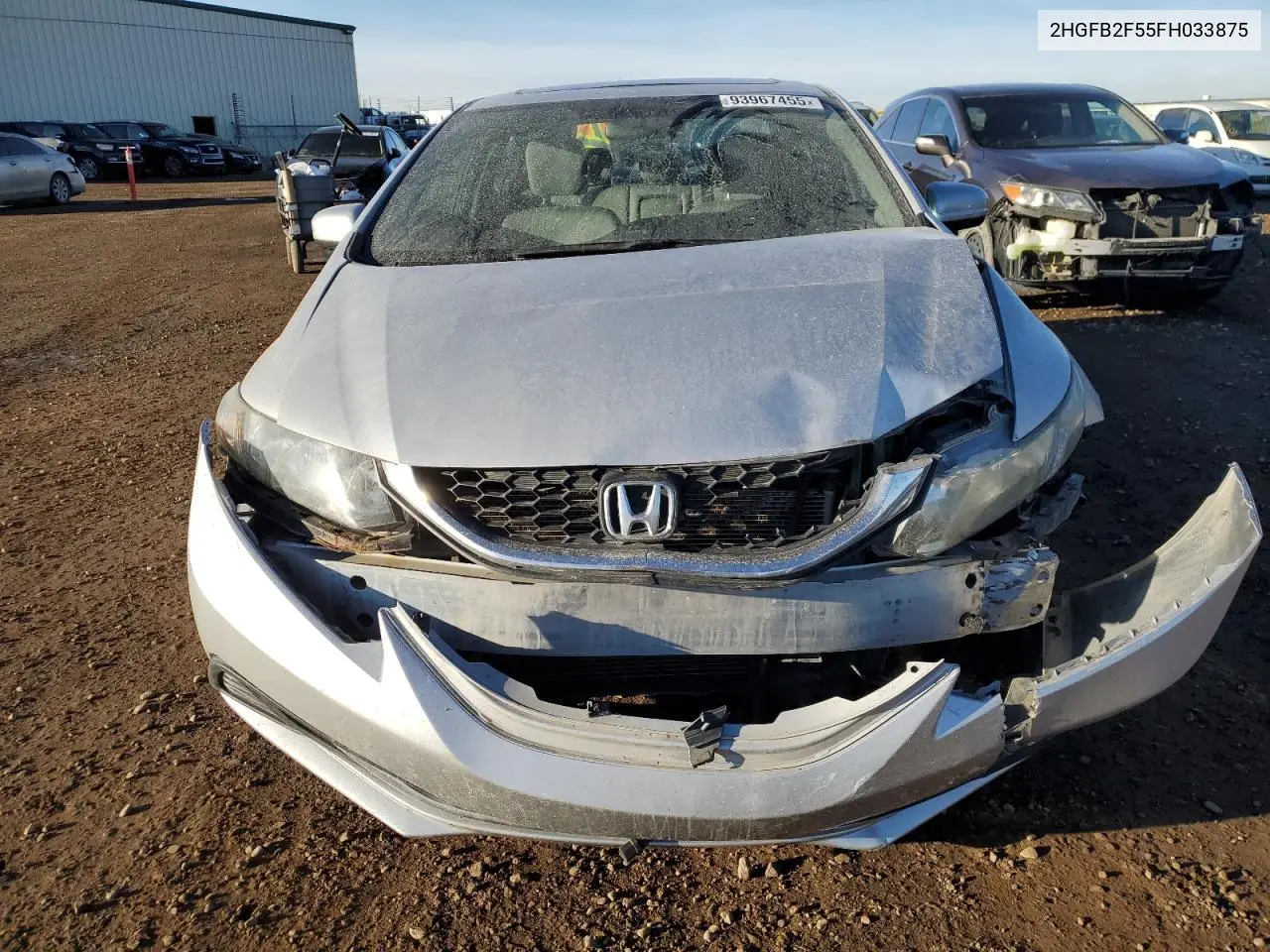 2HGFB2F55FH033875 2015 Honda Civic Lx
