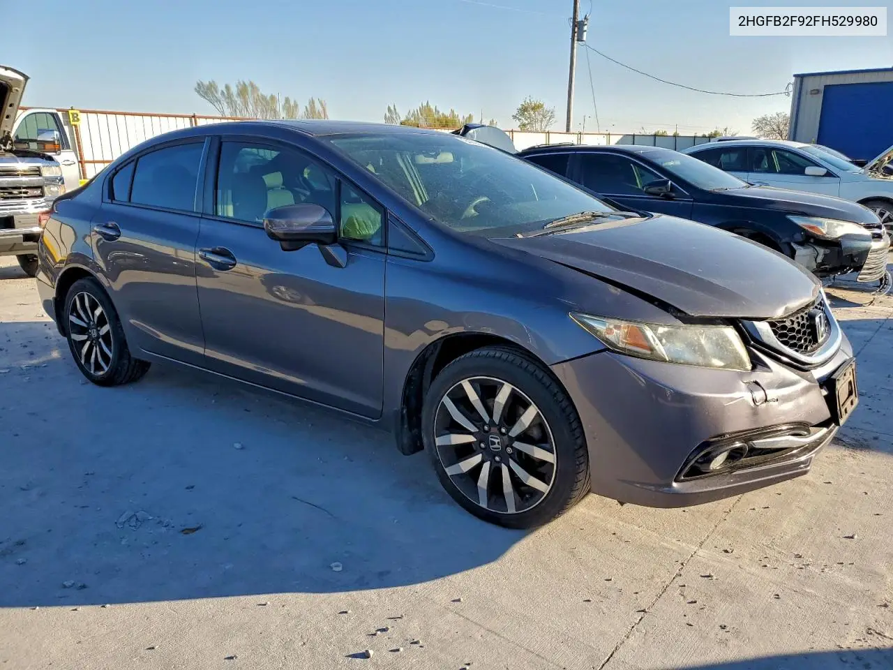 2HGFB2F92FH529980 2015 Honda Civic Exl