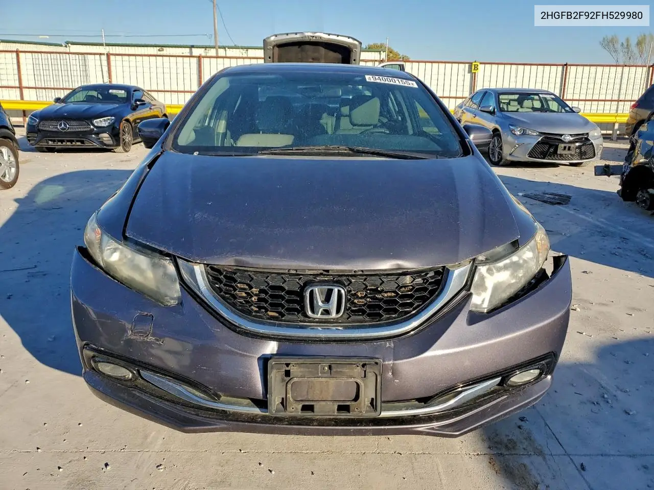 2HGFB2F92FH529980 2015 Honda Civic Exl