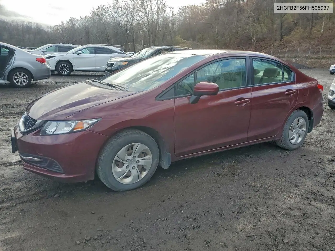 2HGFB2F56FH505937 2015 Honda Civic Lx