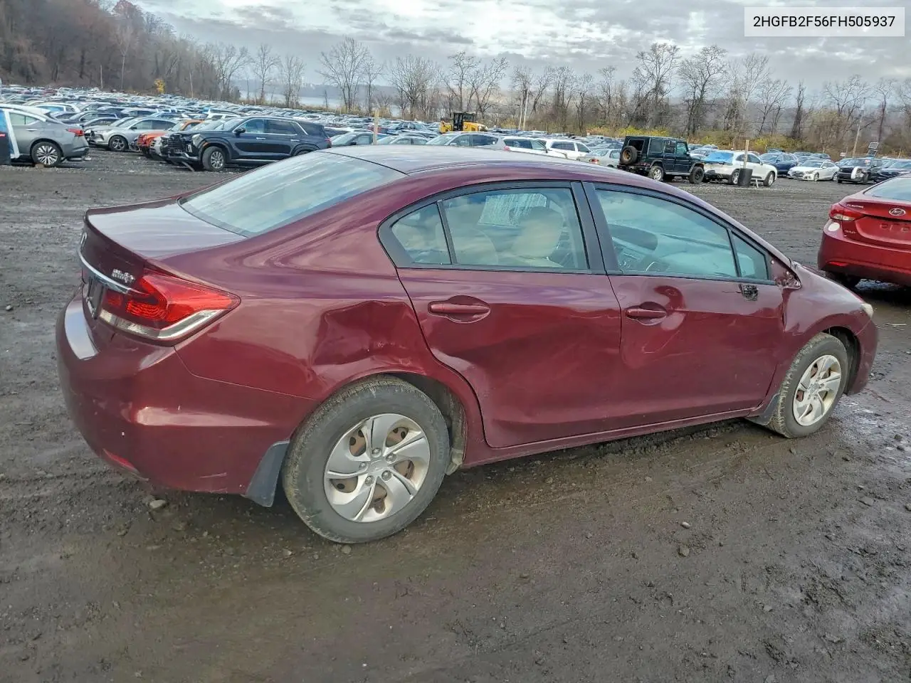 2HGFB2F56FH505937 2015 Honda Civic Lx