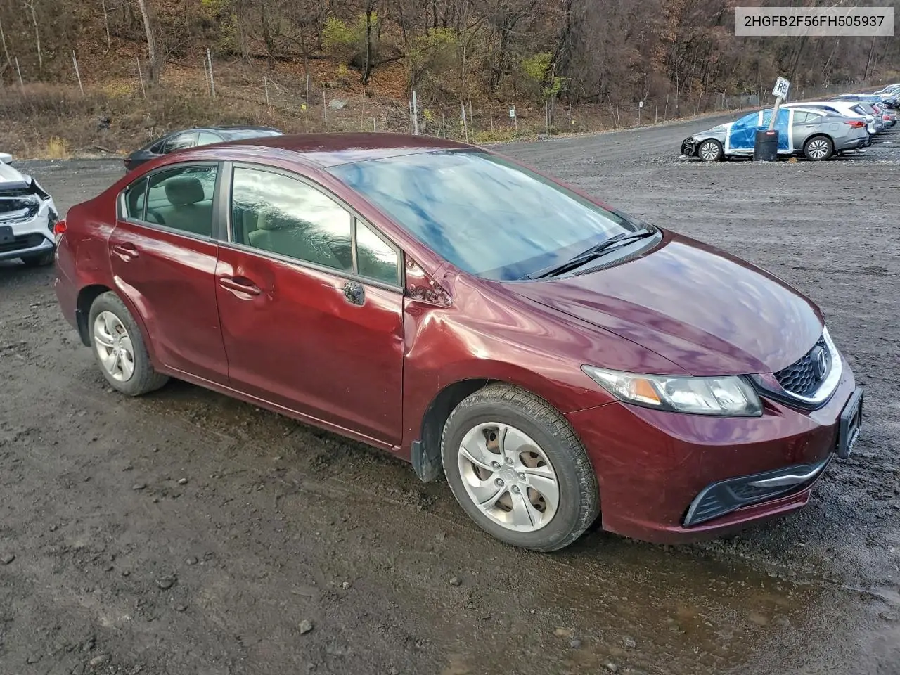 2HGFB2F56FH505937 2015 Honda Civic Lx