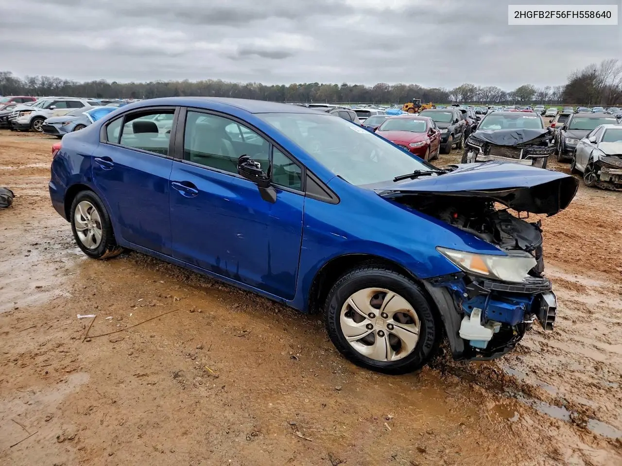 2HGFB2F56FH558640 2015 Honda Civic Lx