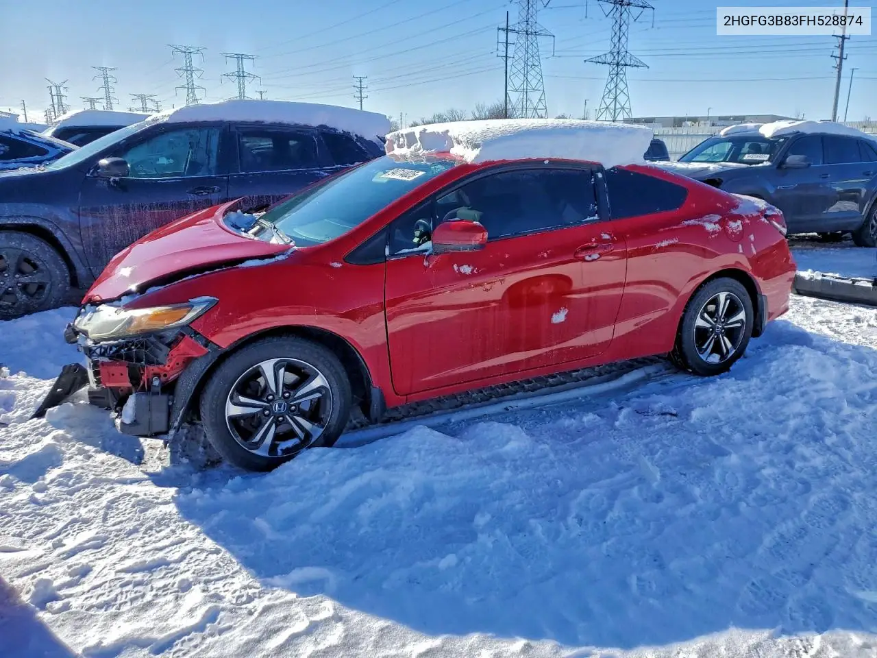 2HGFG3B83FH528874 2015 Honda Civic Ex