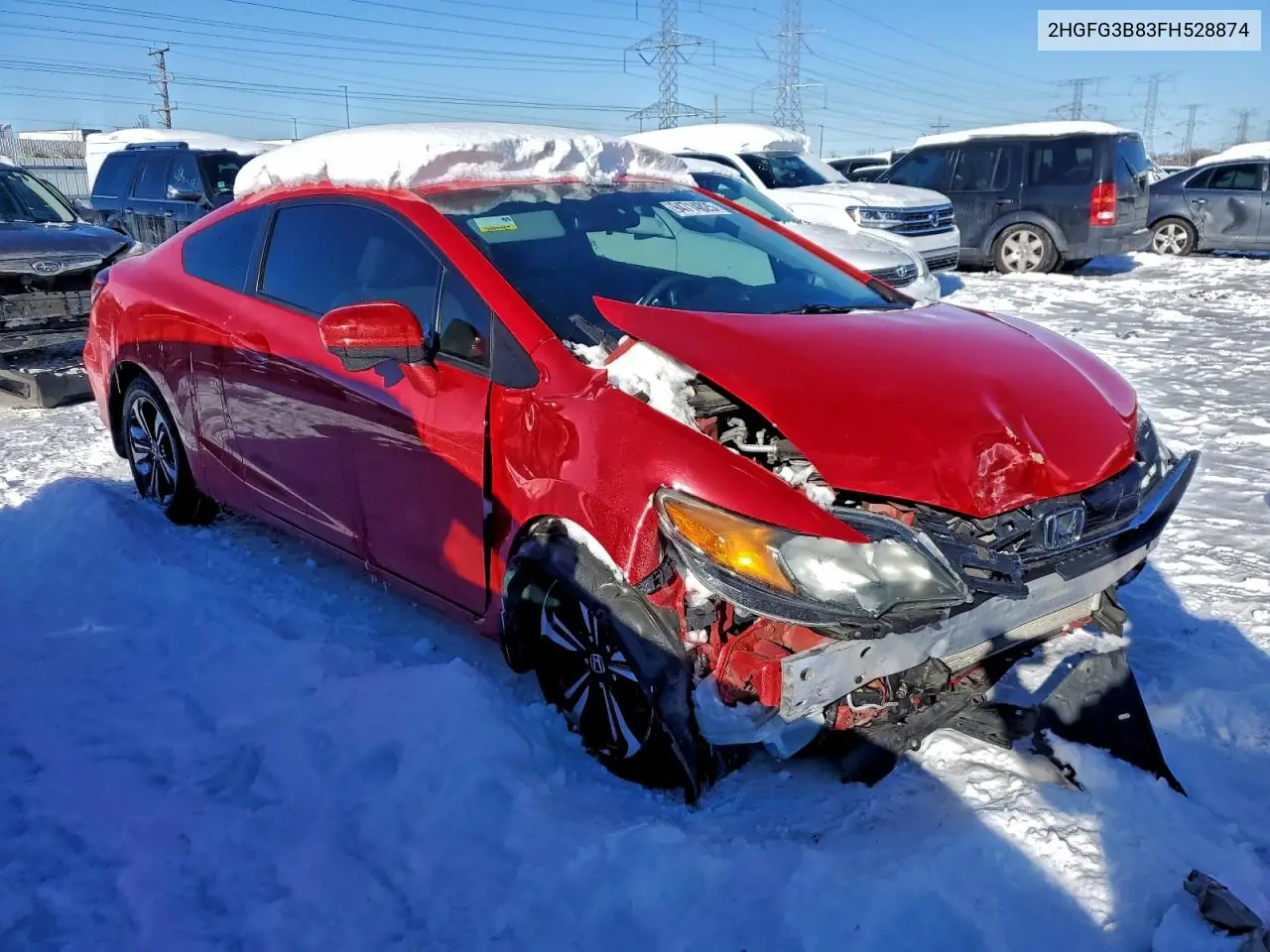 2HGFG3B83FH528874 2015 Honda Civic Ex