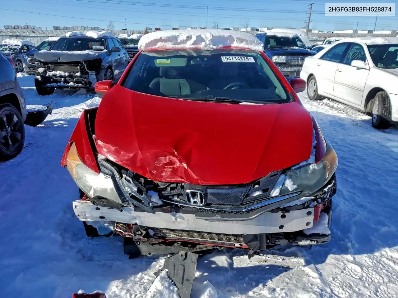 2HGFG3B83FH528874 2015 Honda Civic Ex