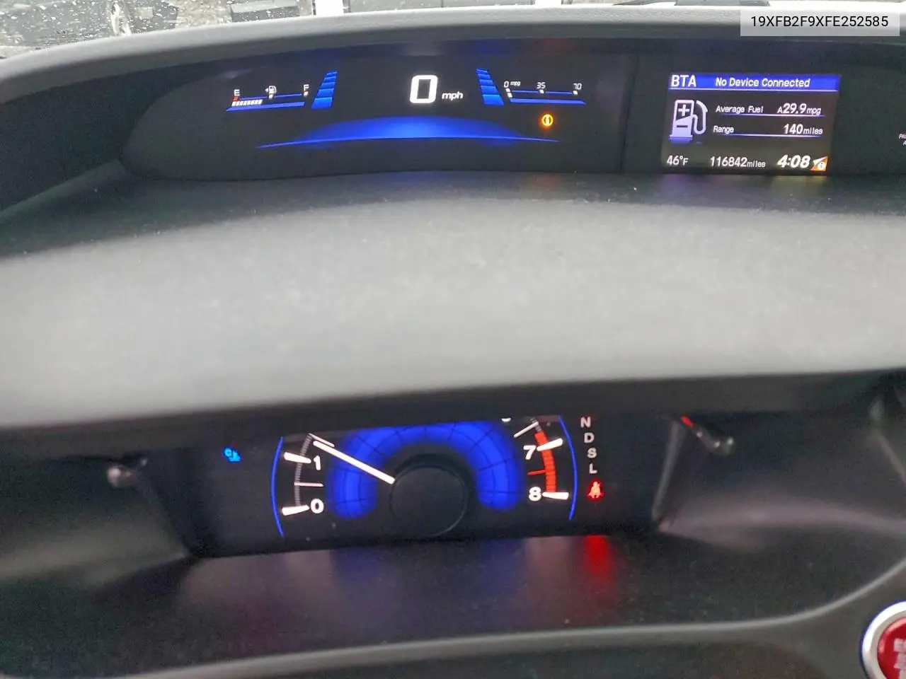 19XFB2F9XFE252585 2015 Honda Civic Exl
