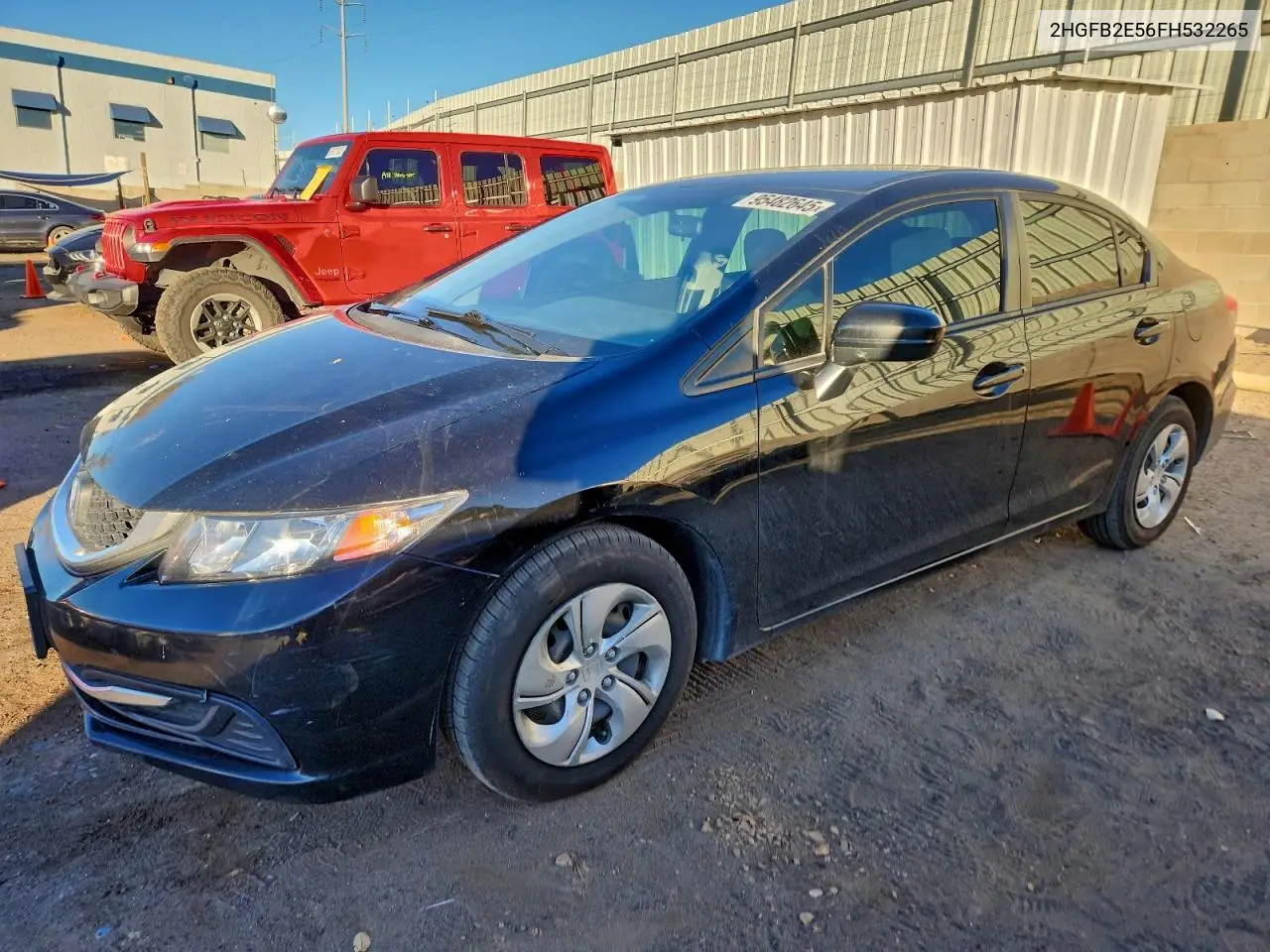 2HGFB2E56FH532265 2015 Honda Civic Lx