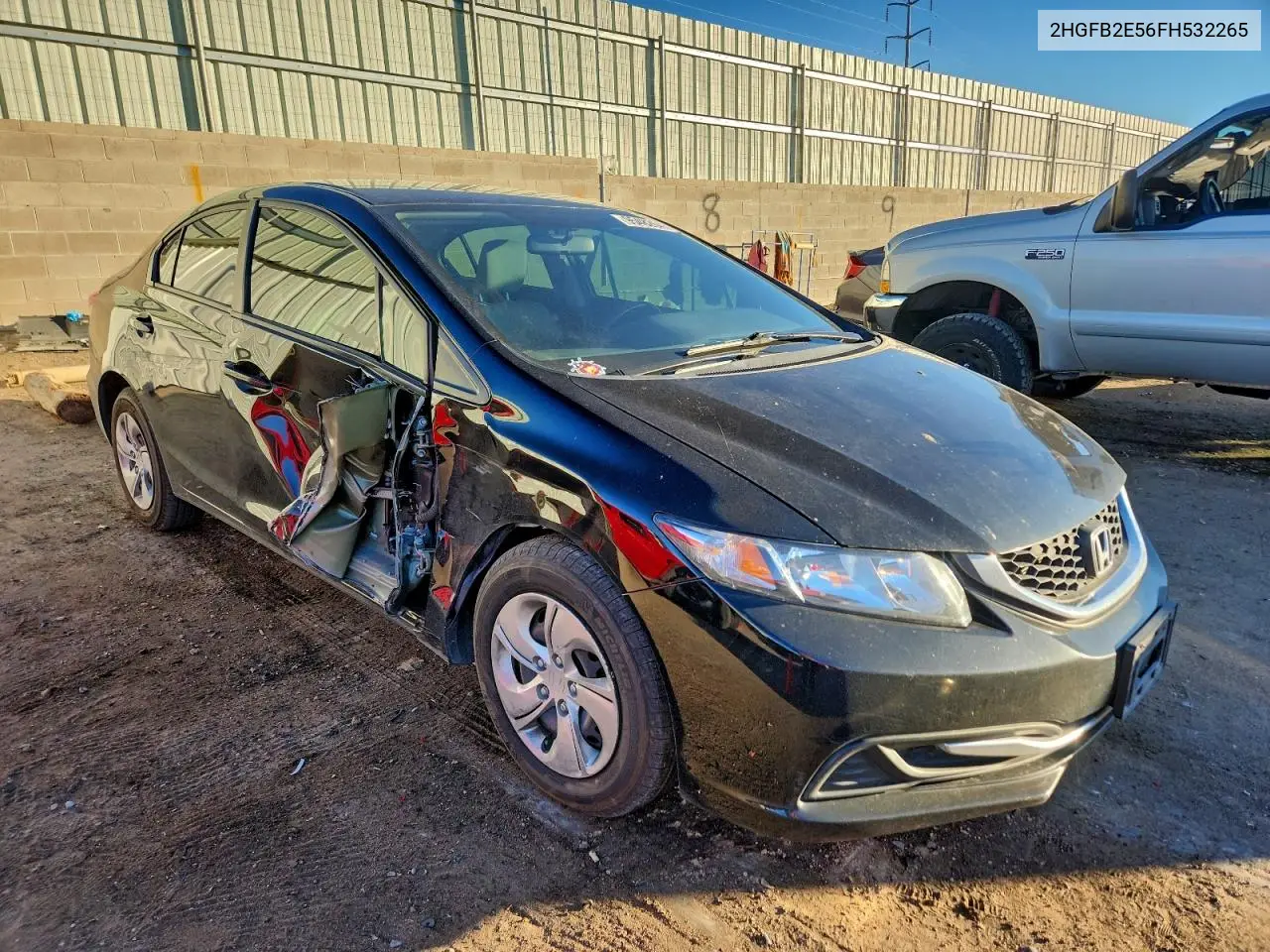 2HGFB2E56FH532265 2015 Honda Civic Lx