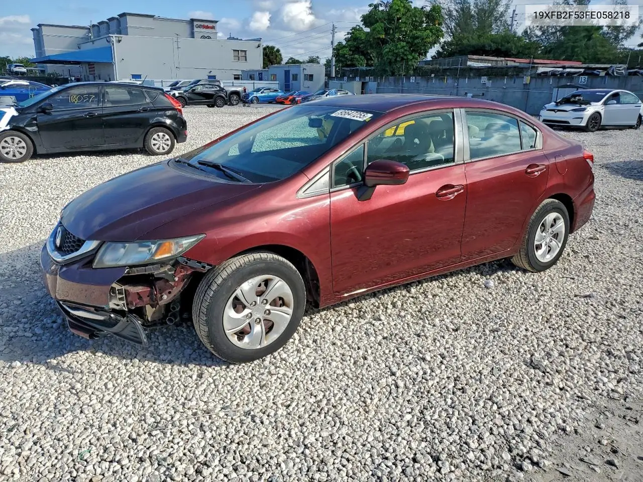 19XFB2F53FE058218 2015 Honda Civic Lx