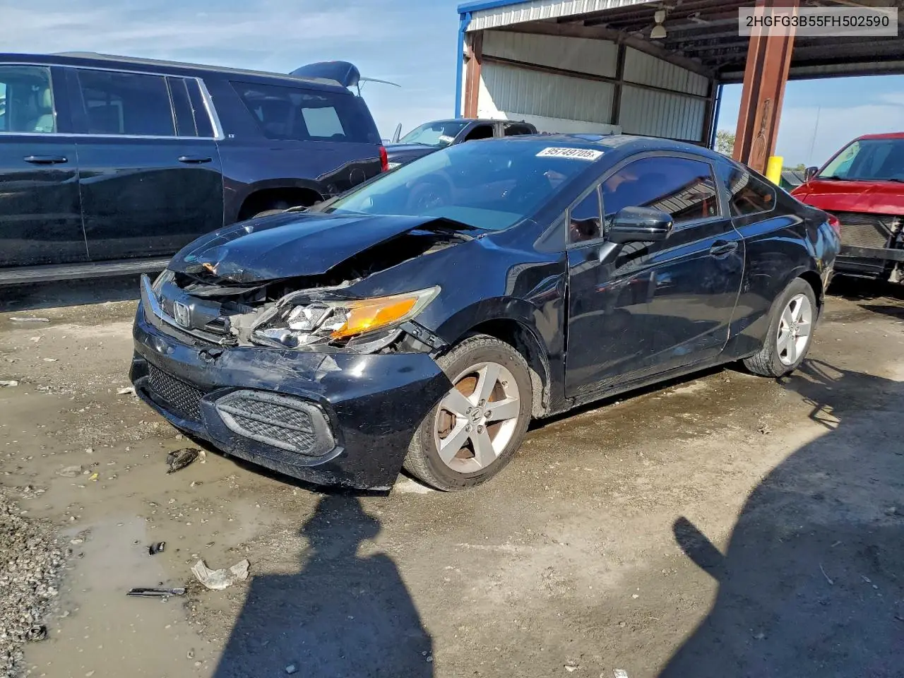 2HGFG3B55FH502590 2015 Honda Civic Lx