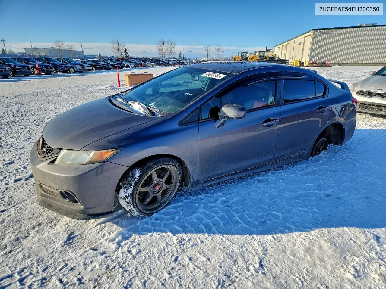 2HGFB6E54FH200350 2015 Honda Civic Si