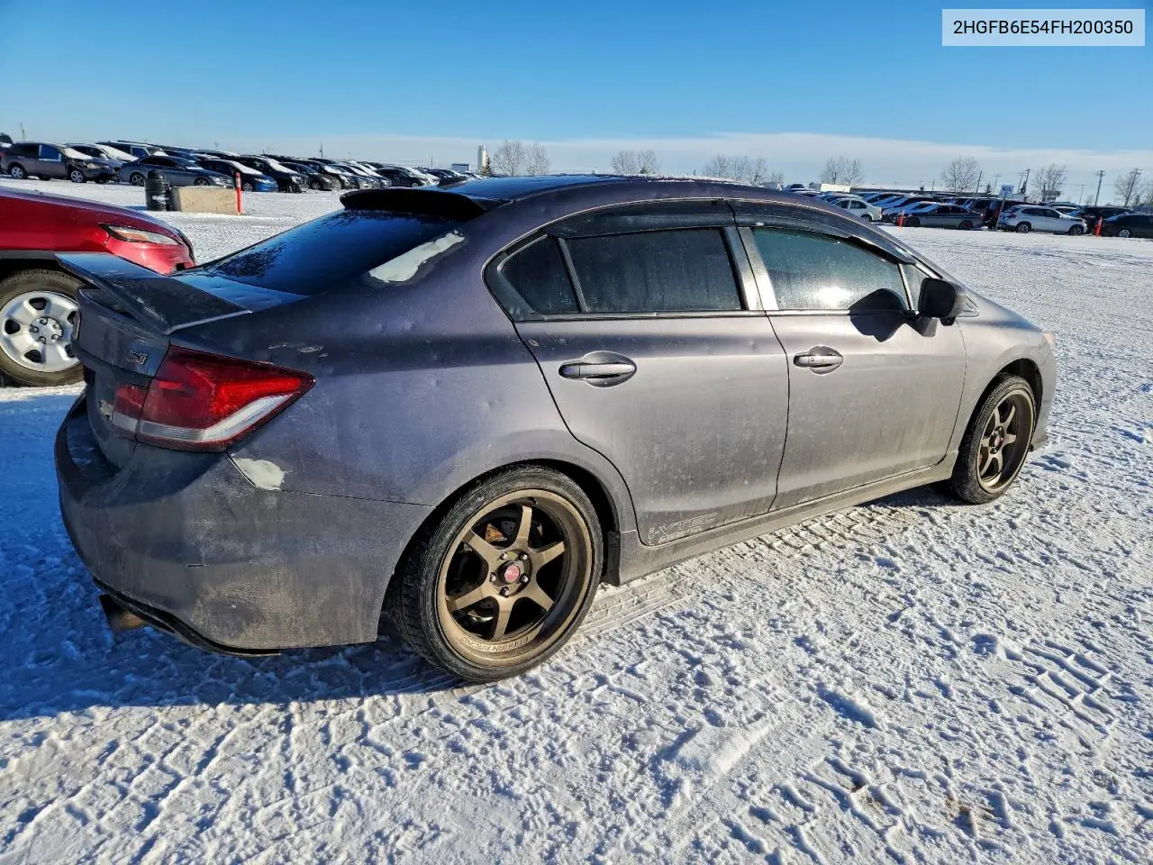 2HGFB6E54FH200350 2015 Honda Civic Si