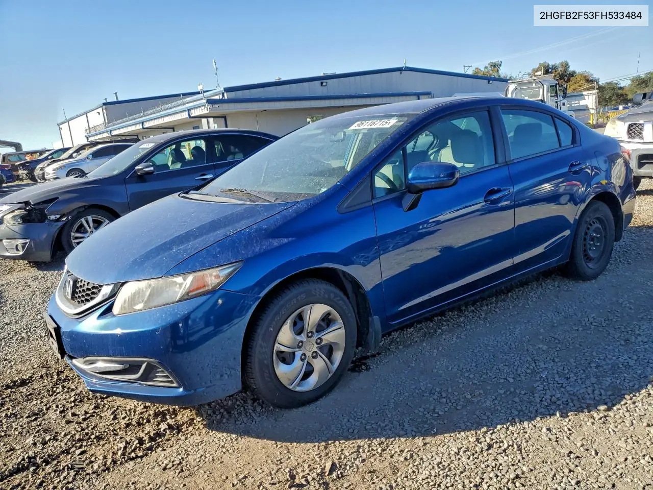2HGFB2F53FH533484 2015 Honda Civic Lx