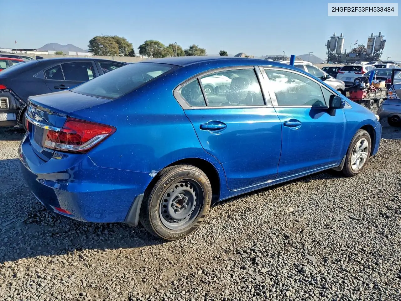 2HGFB2F53FH533484 2015 Honda Civic Lx