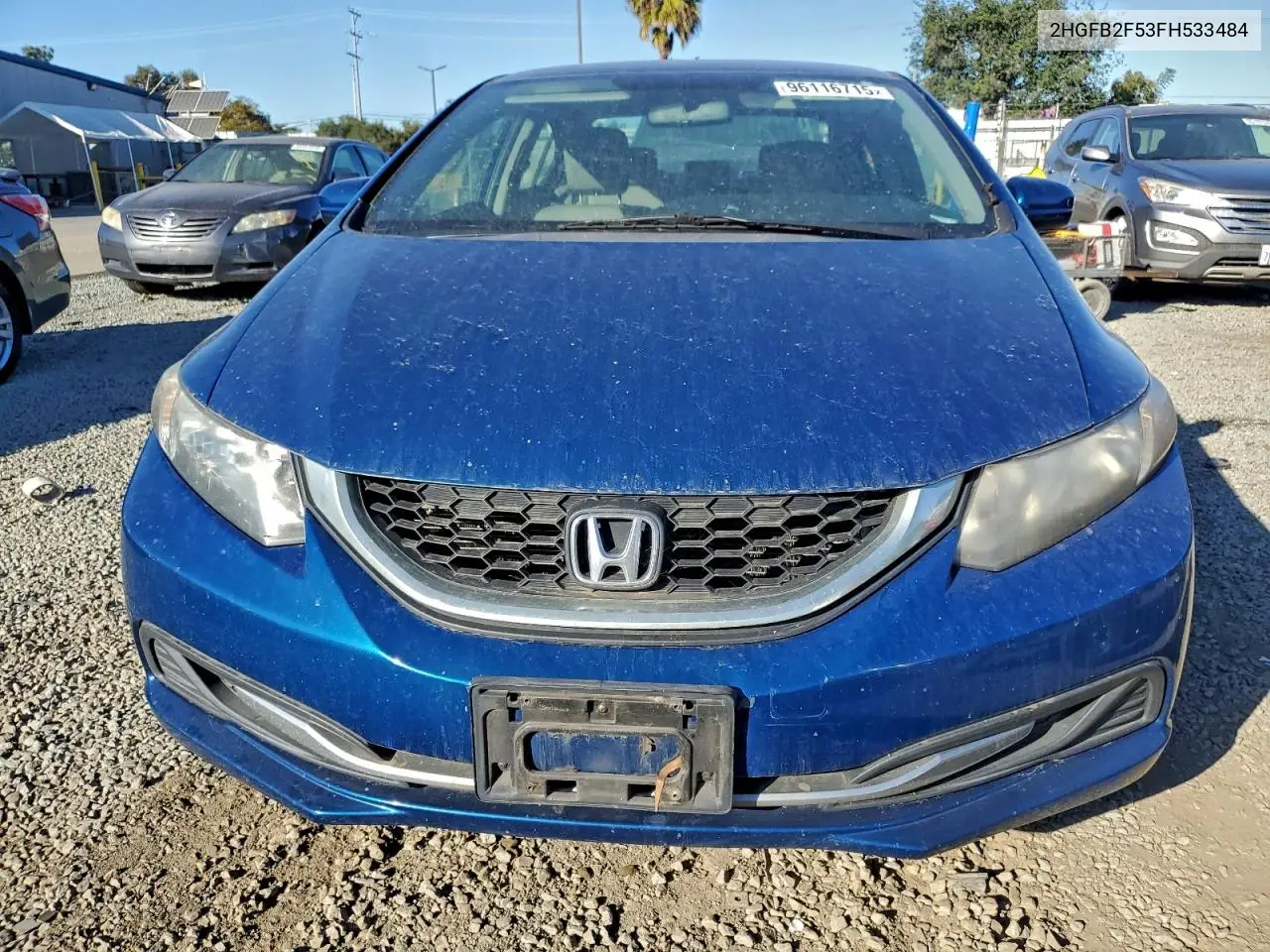 2HGFB2F53FH533484 2015 Honda Civic Lx