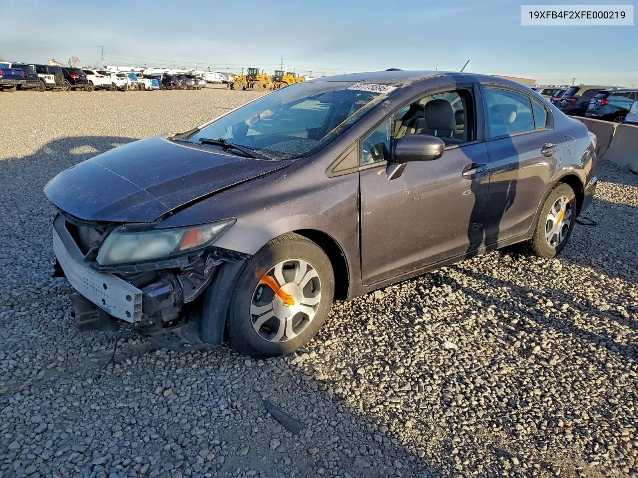 19XFB4F2XFE000219 2015 Honda Civic Hybrid