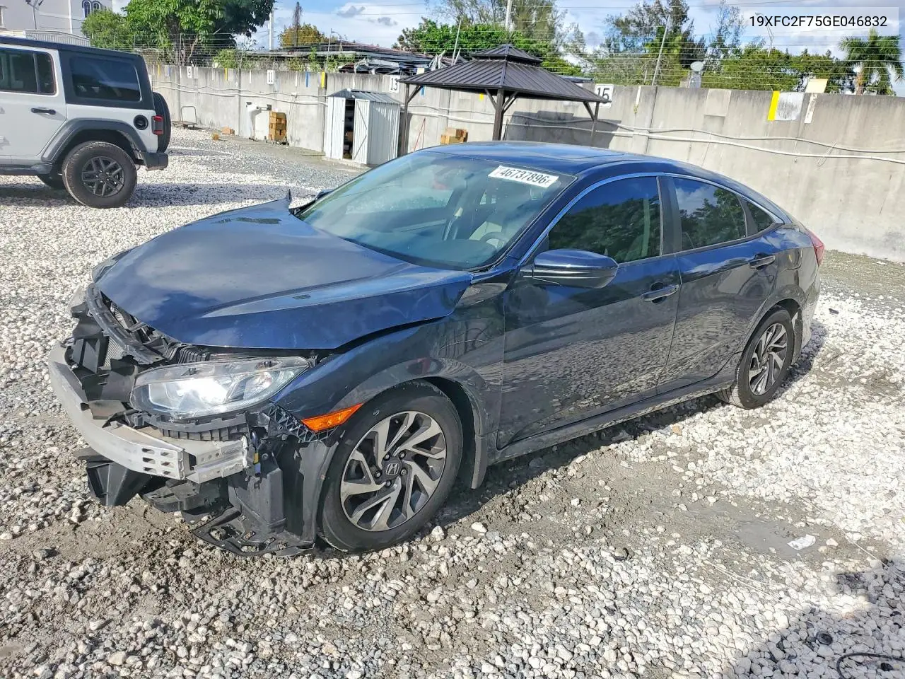 19XFC2F75GE046832 2016 Honda Civic Ex