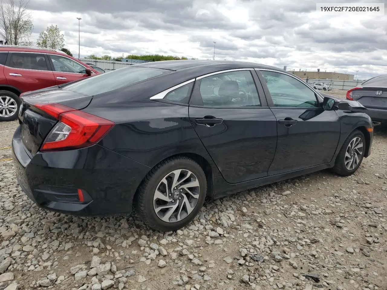 19XFC2F72GE021645 2016 Honda Civic Ex