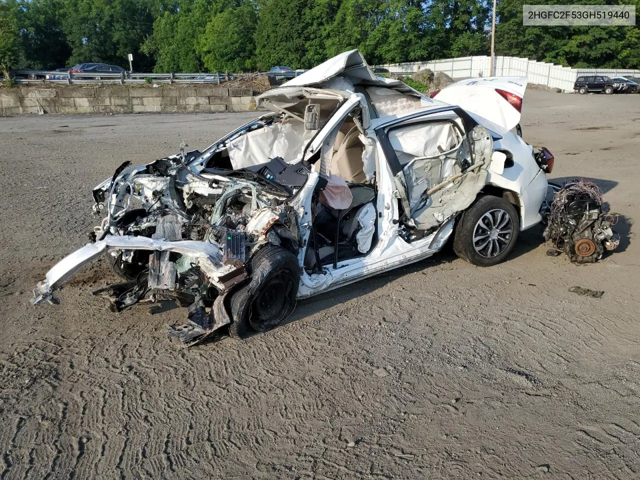 2HGFC2F53GH519440 2016 Honda Civic Lx