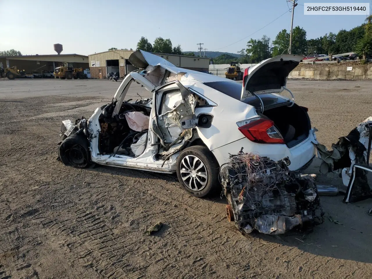 2HGFC2F53GH519440 2016 Honda Civic Lx