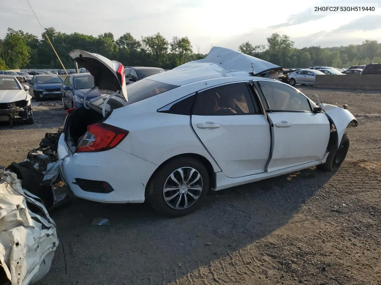 2HGFC2F53GH519440 2016 Honda Civic Lx