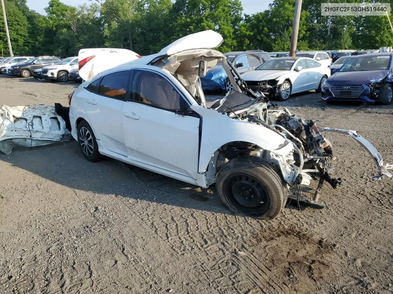 2HGFC2F53GH519440 2016 Honda Civic Lx