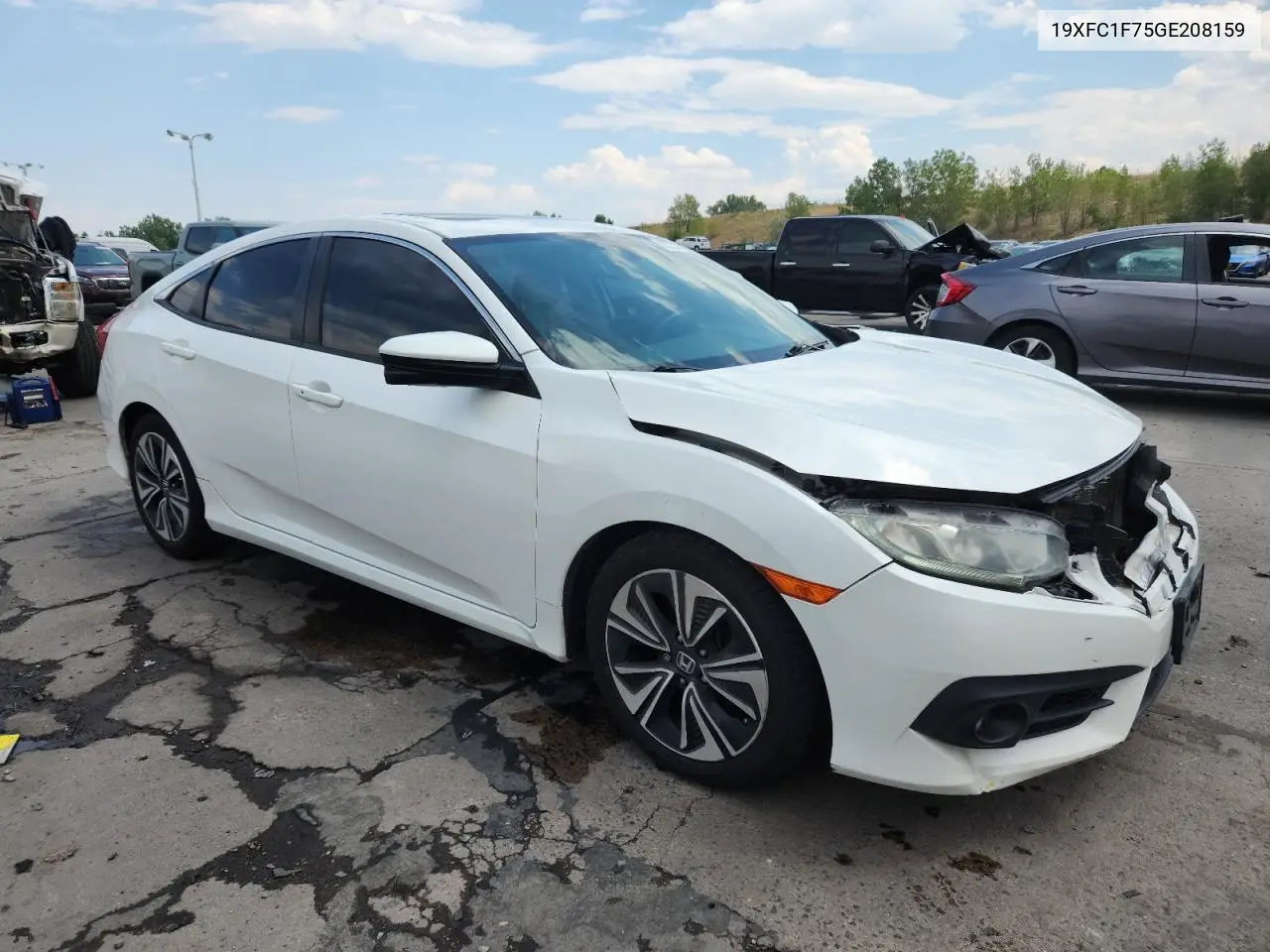 19XFC1F75GE208159 2016 Honda Civic Exl