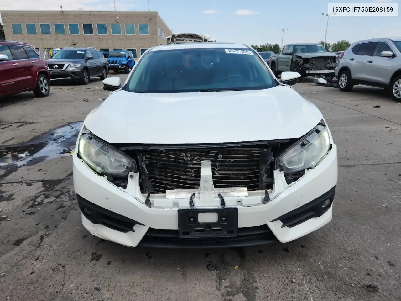 19XFC1F75GE208159 2016 Honda Civic Exl