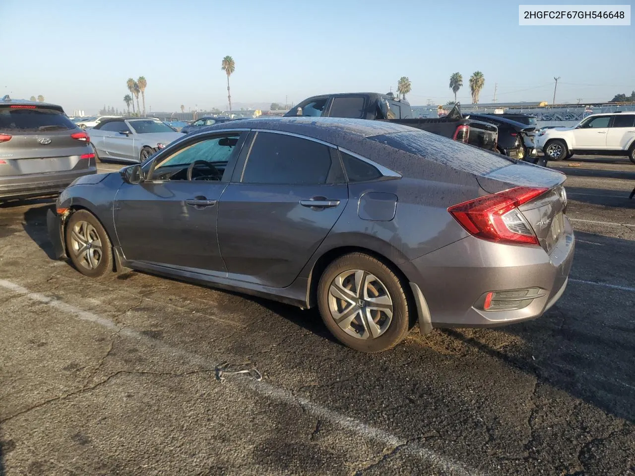 2HGFC2F67GH546648 2016 Honda Civic Lx