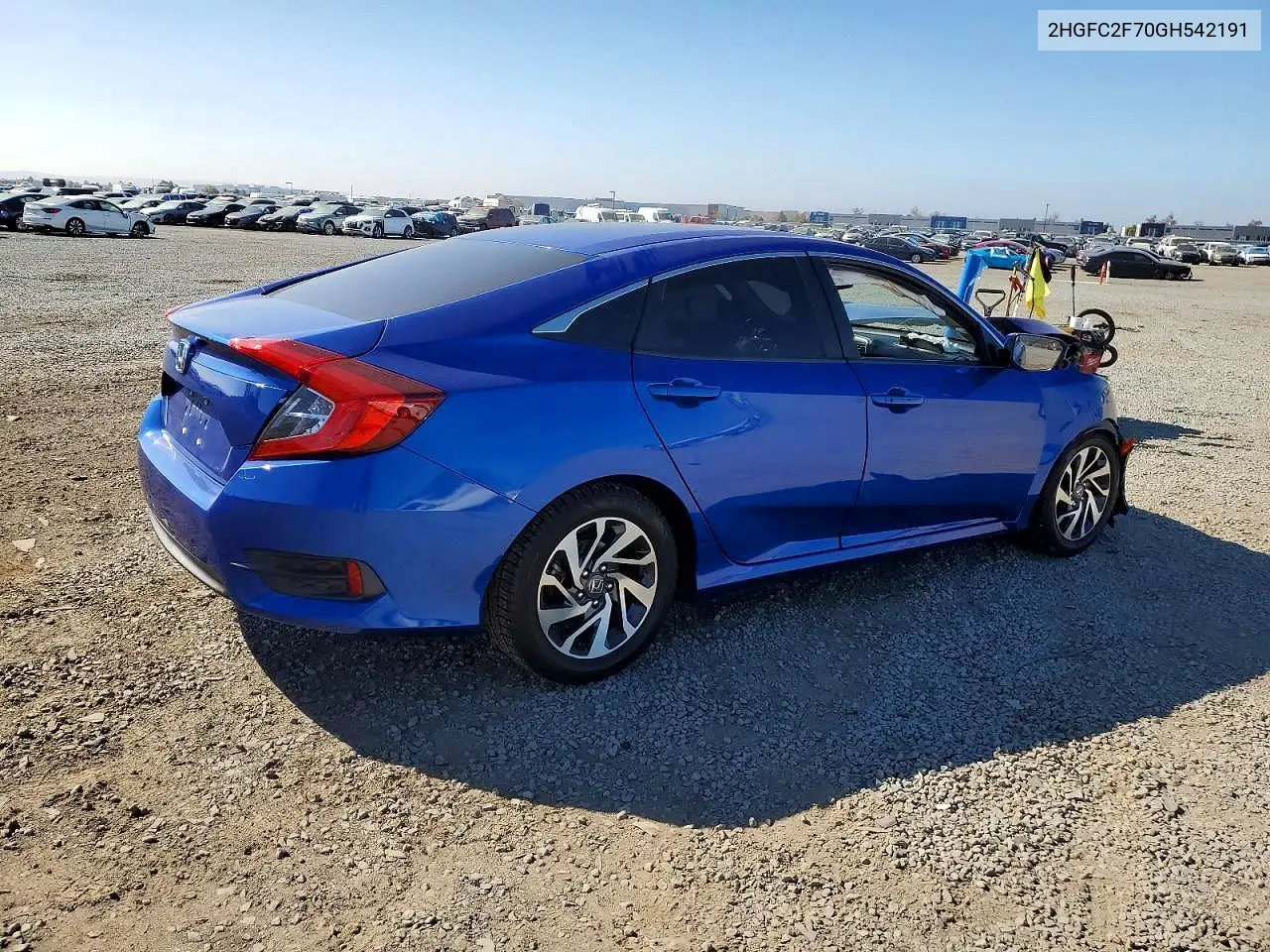 2HGFC2F70GH542191 2016 Honda Civic Ex