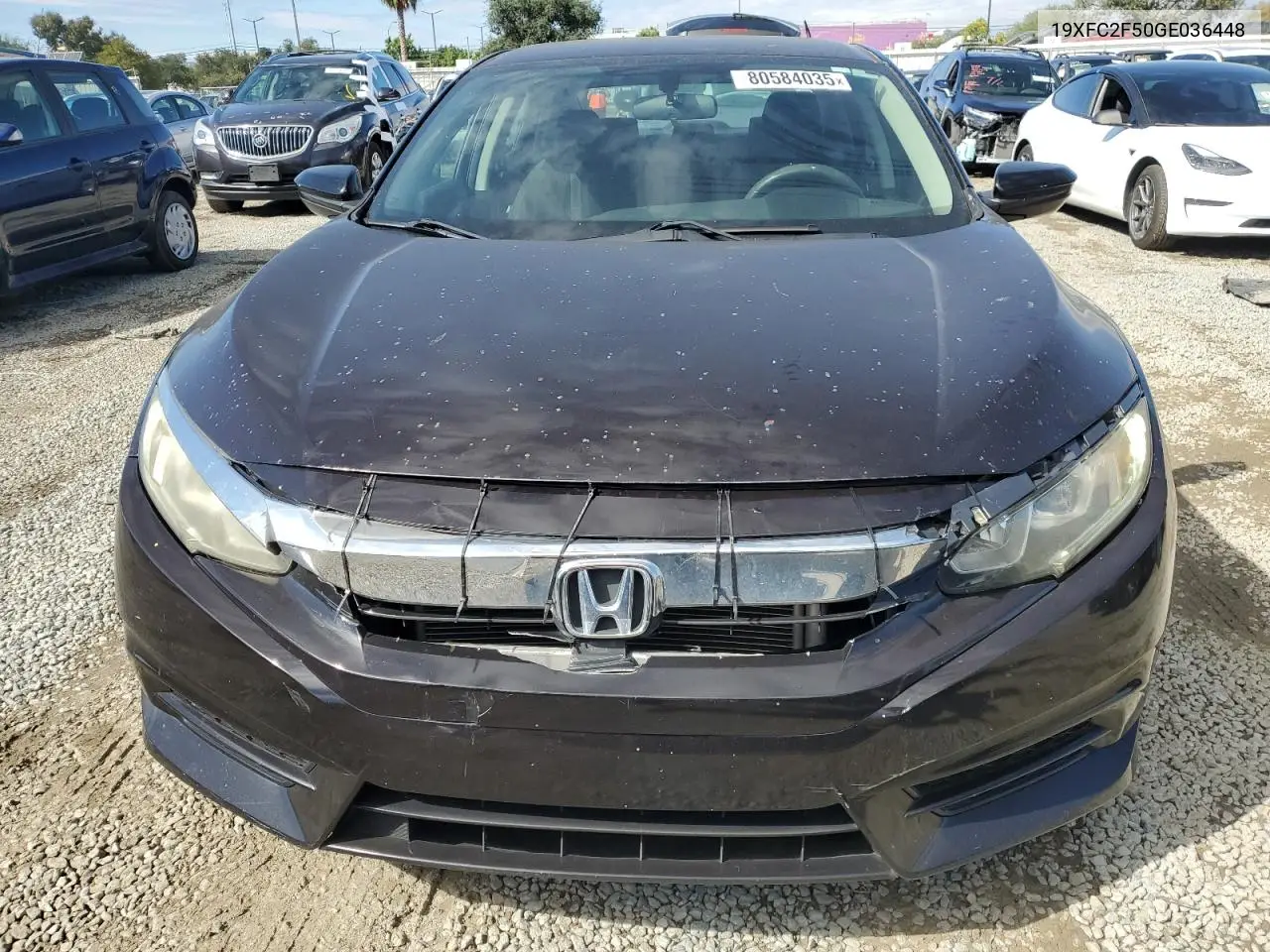 19XFC2F50GE036448 2016 Honda Civic Lx