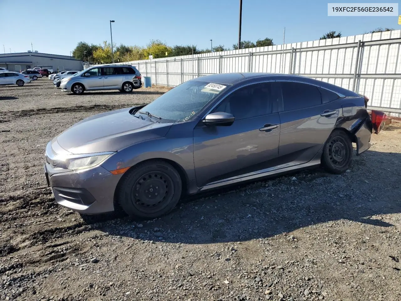 19XFC2F56GE236542 2016 Honda Civic Lx