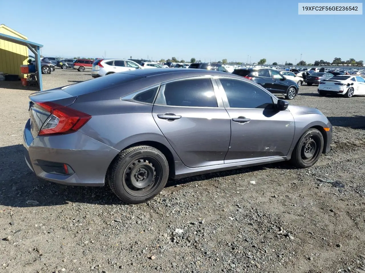 19XFC2F56GE236542 2016 Honda Civic Lx