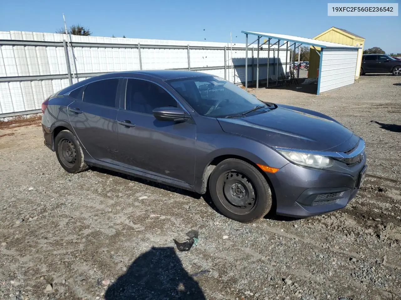 19XFC2F56GE236542 2016 Honda Civic Lx