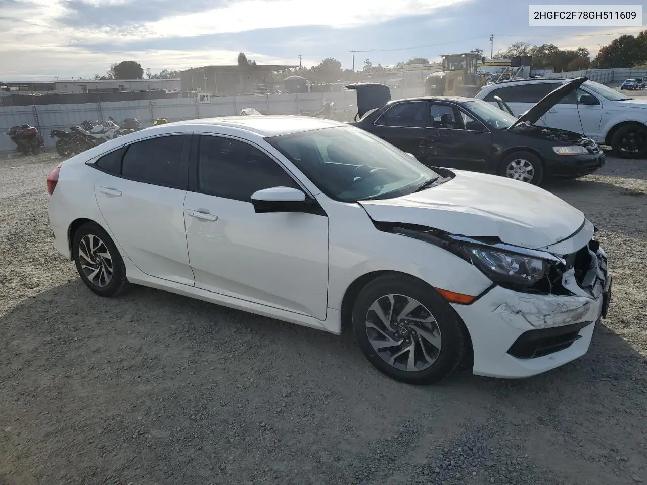 2HGFC2F78GH511609 2016 Honda Civic Ex