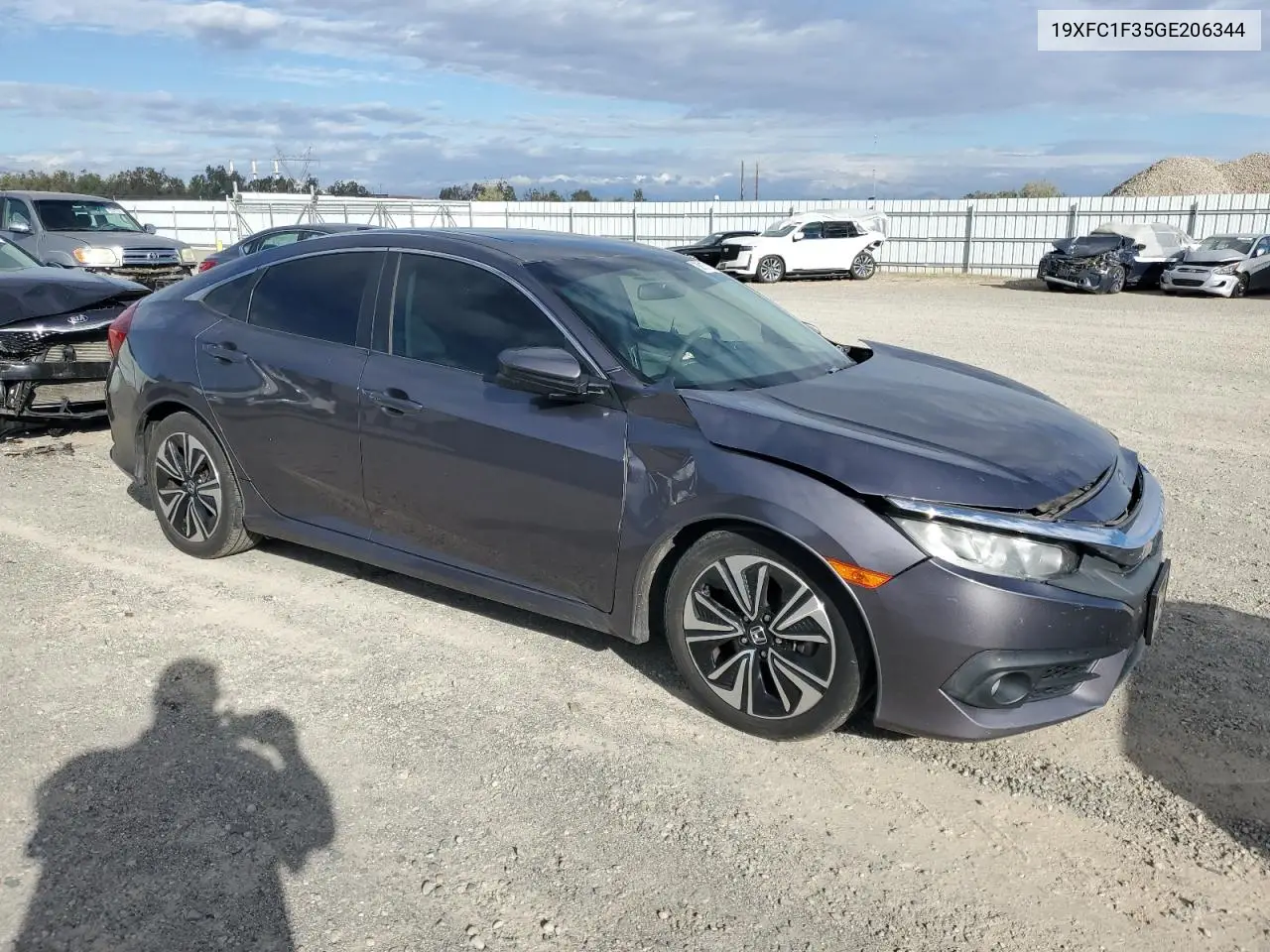 19XFC1F35GE206344 2016 Honda Civic Ex