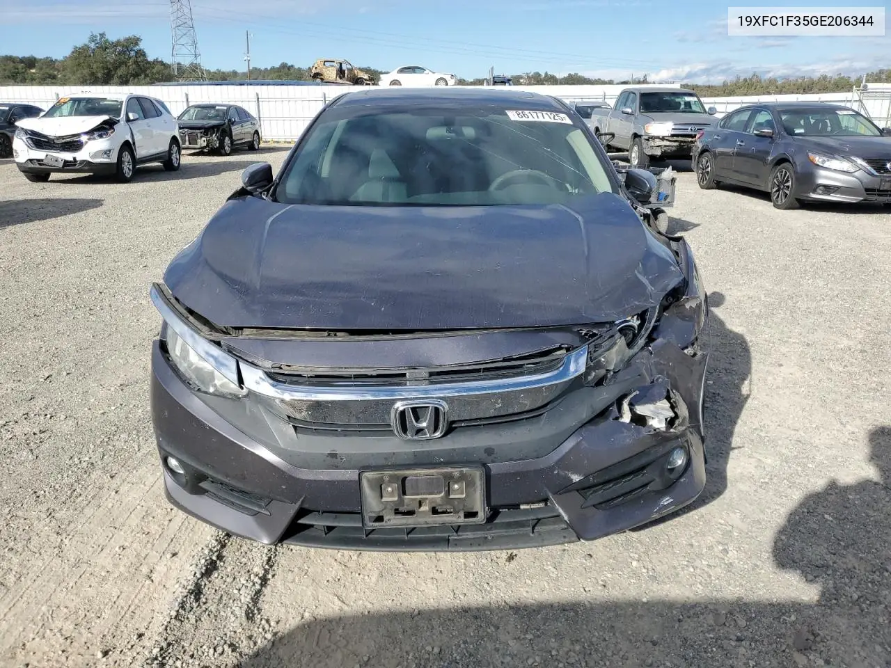 19XFC1F35GE206344 2016 Honda Civic Ex