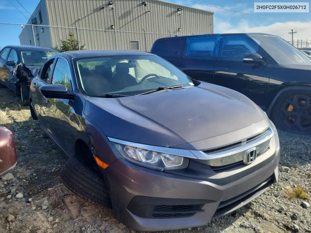 2HGFC2F5XGH026712 2016 Honda Civic Lx