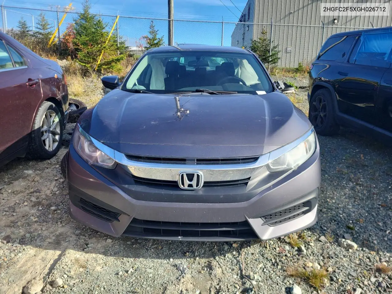 2HGFC2F5XGH026712 2016 Honda Civic Lx