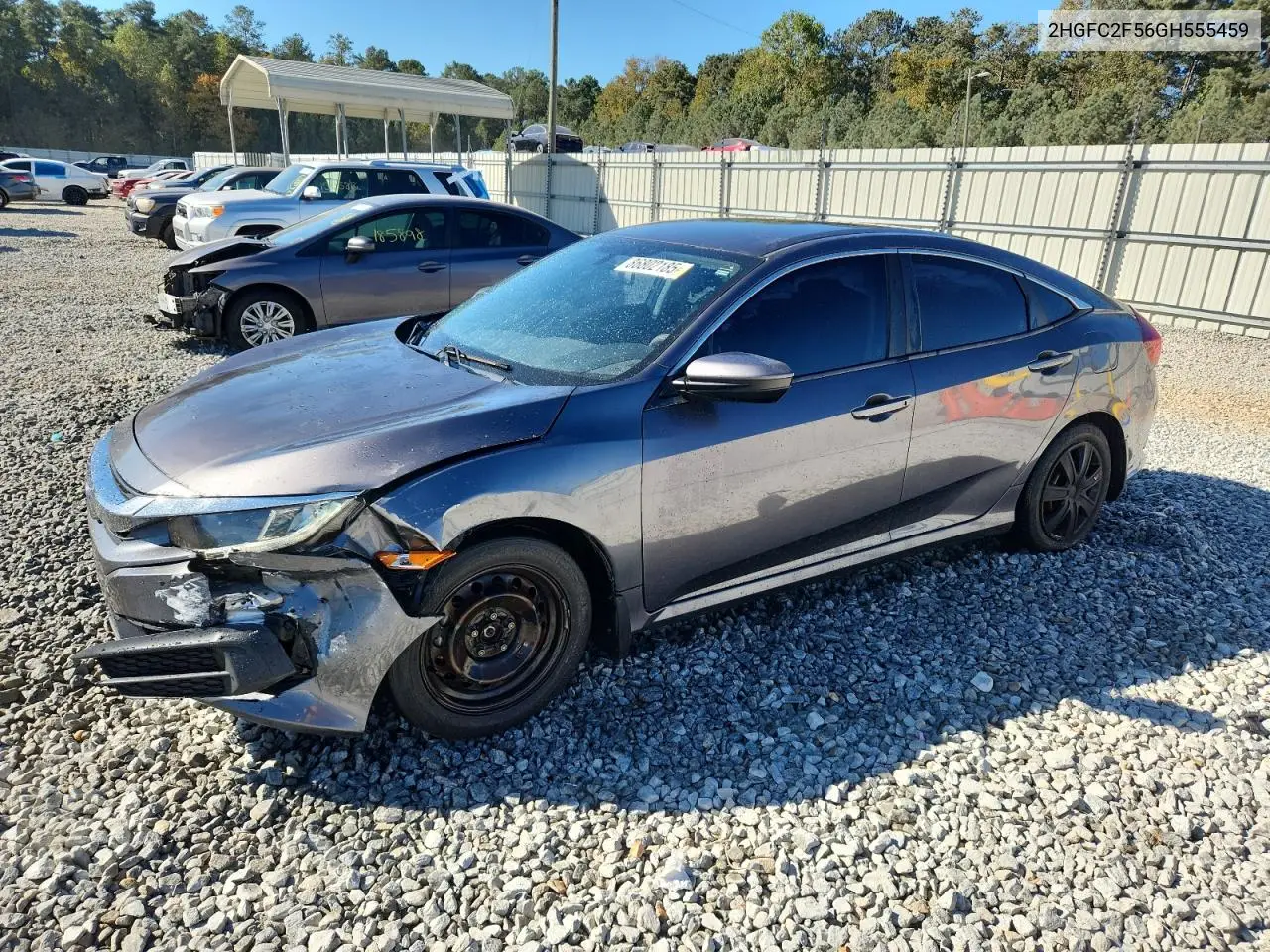 2HGFC2F56GH555459 2016 Honda Civic Lx