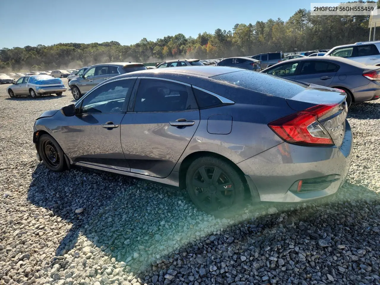 2HGFC2F56GH555459 2016 Honda Civic Lx