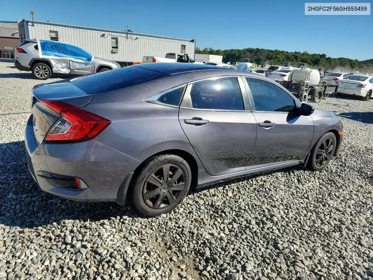 2HGFC2F56GH555459 2016 Honda Civic Lx